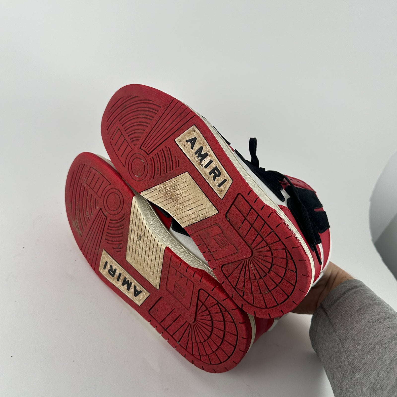 Amiri Bred Skeleton High-Tops Size 11