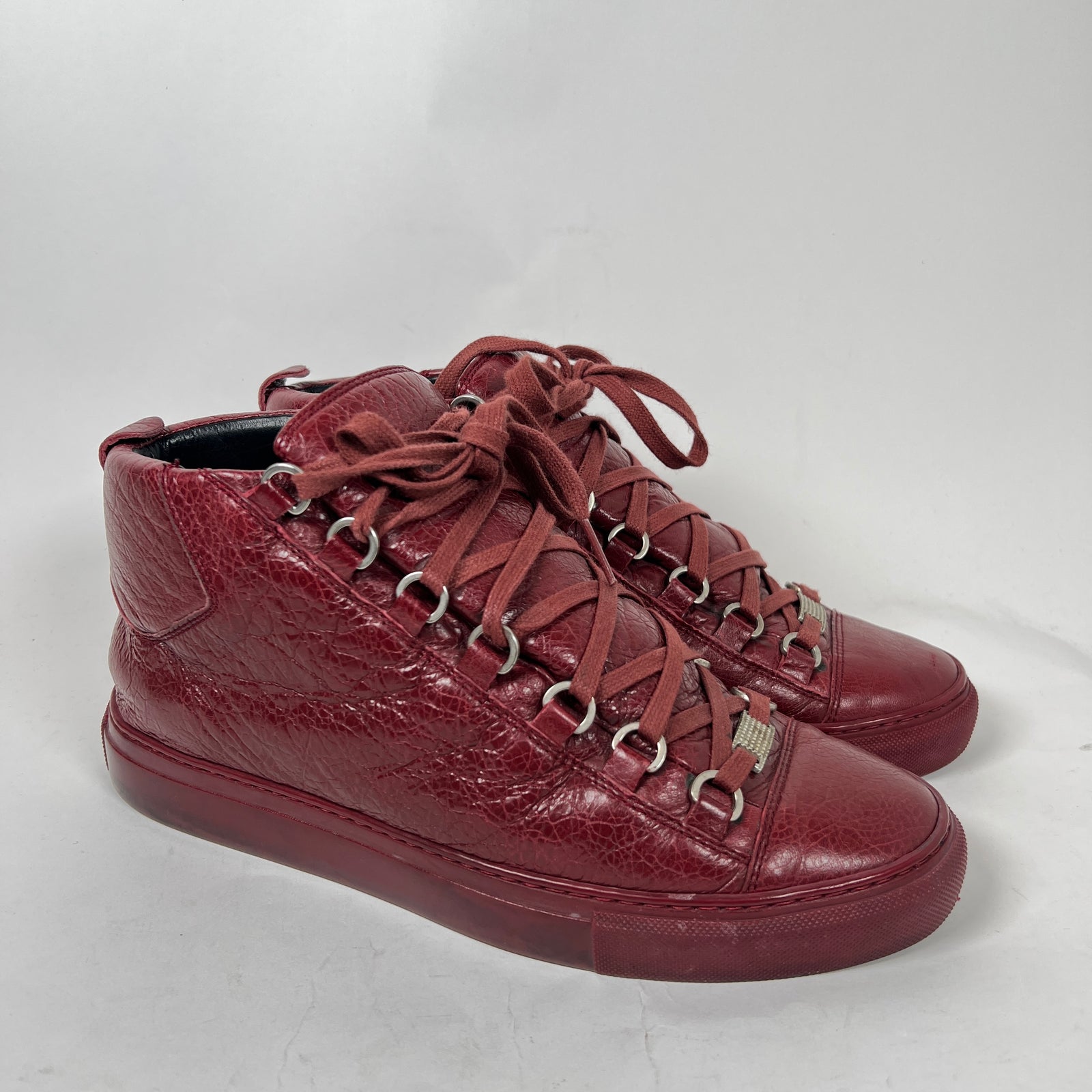 Balenciaga Burgundy Arena Size 40
