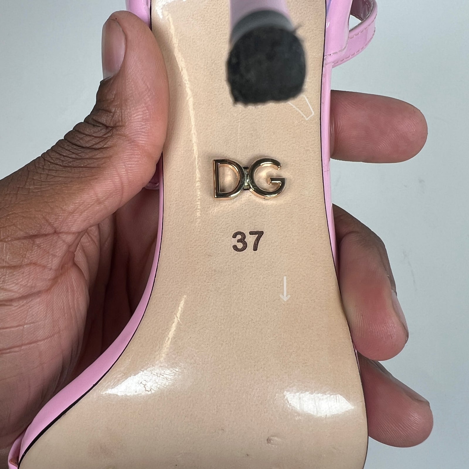 Dolce & Gabbana Pink Patent Leather Sandals Size 37