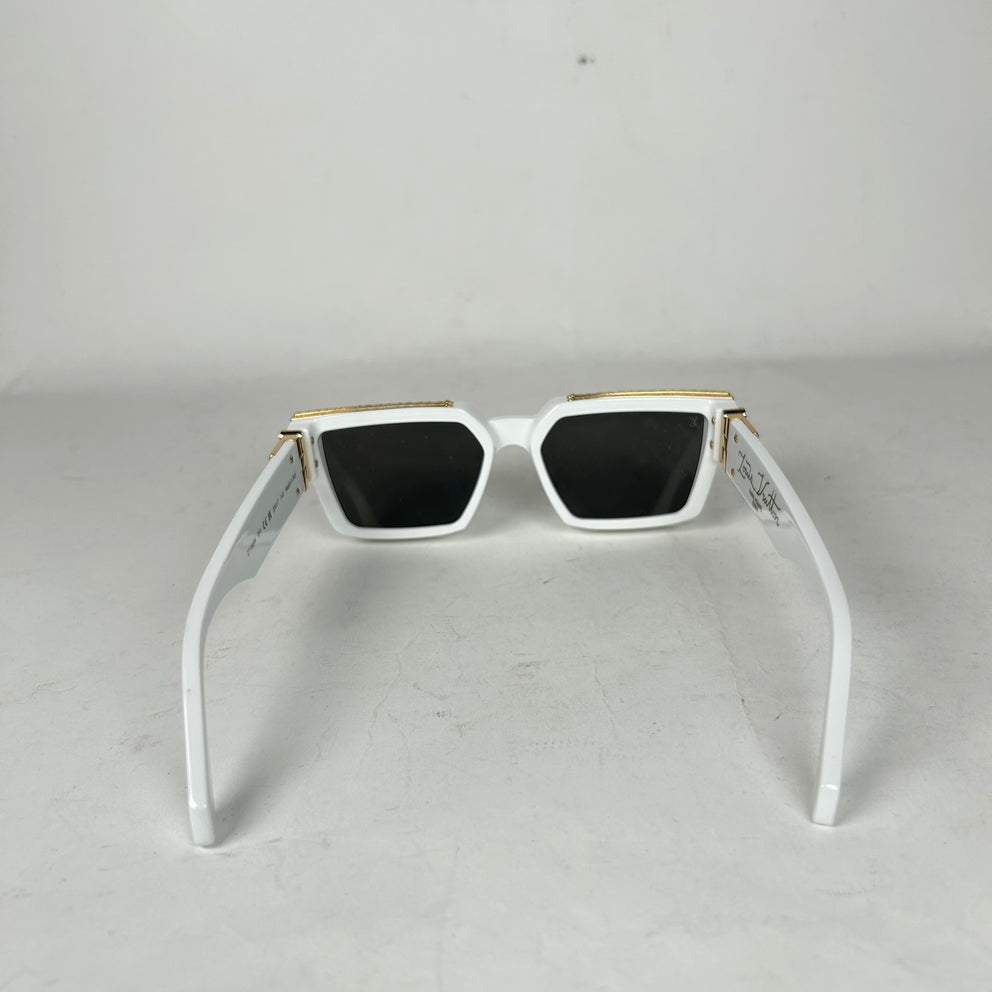 Louis Vuitton White/Gold Millionaire Sunglasses