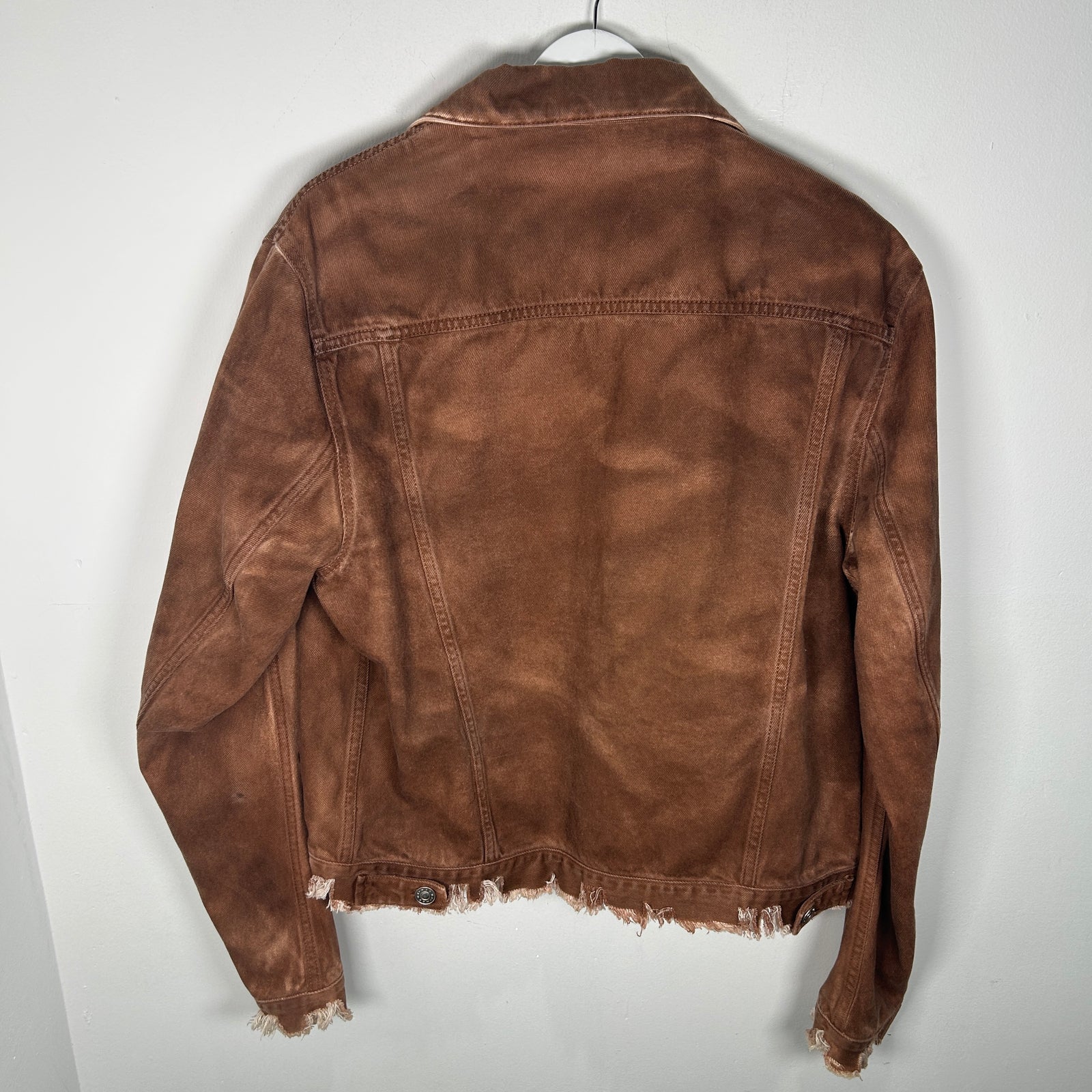 Marni Brown Washed Denim Jacket Size L