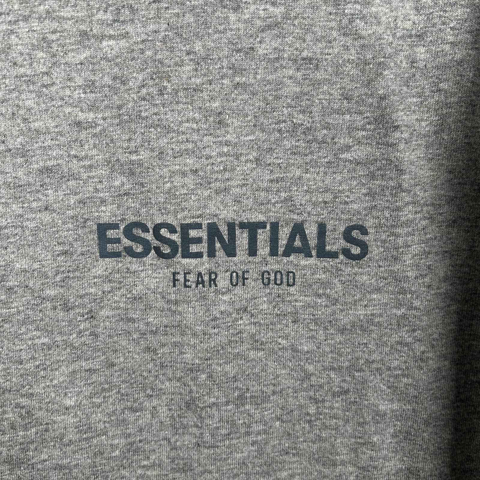 Essentials Fear Of God Grey Logo Tee Size L