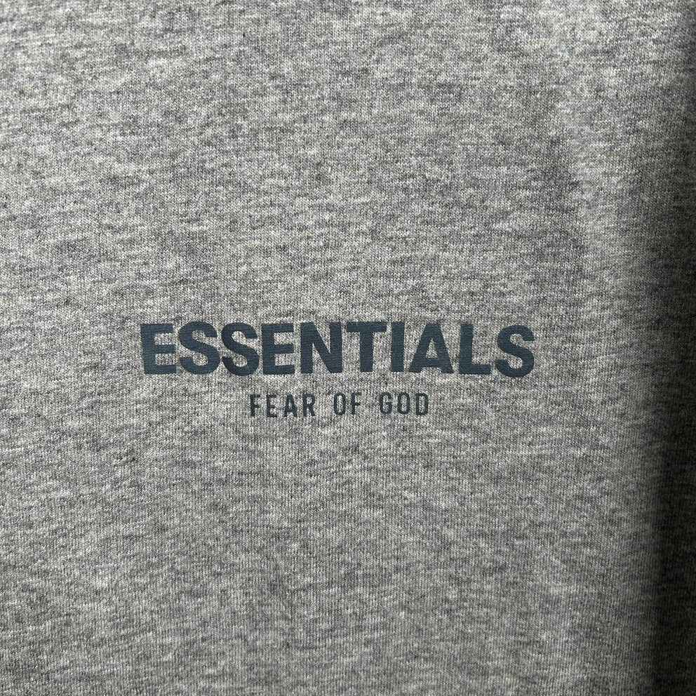 Essentials Fear Of God Grey Logo Tee Size L
