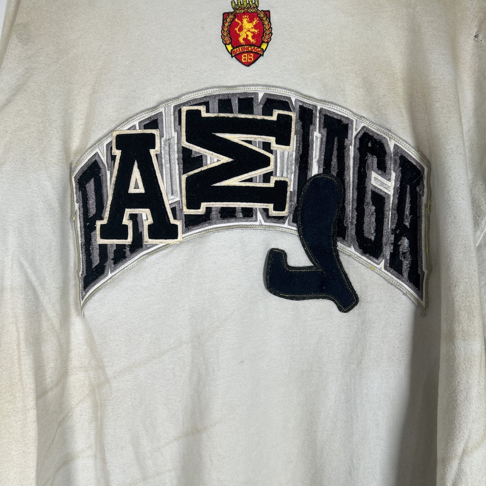 Balenciaga Distressed Skater Longsleeve Size XXL