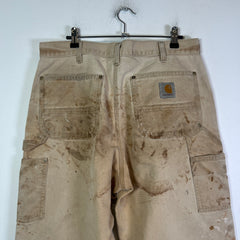 Carhartt Vintage Thrashed Khaki 'Double Knee' Carpenter Pants