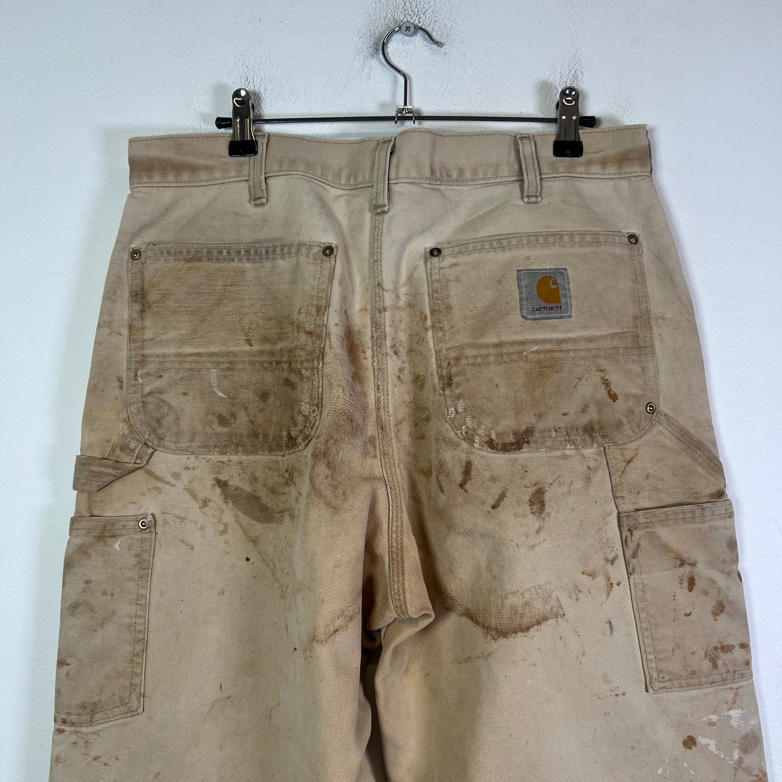 Carhartt Vintage Thrashed Khaki 'Double Knee' Carpenter Pants