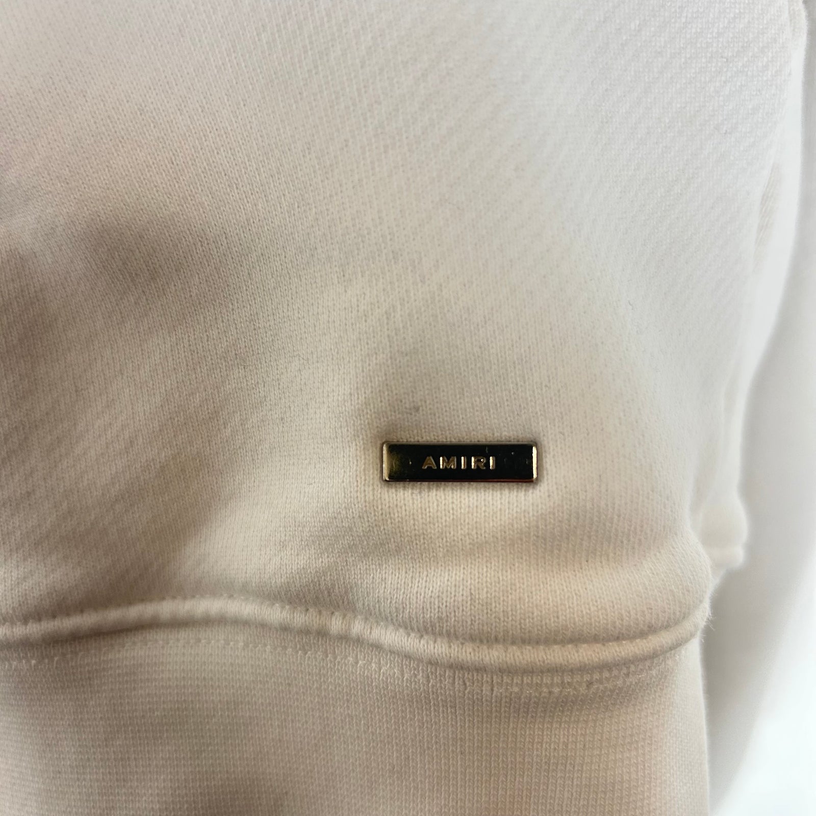 Amiri White MA Core Logo Hoodie Size M