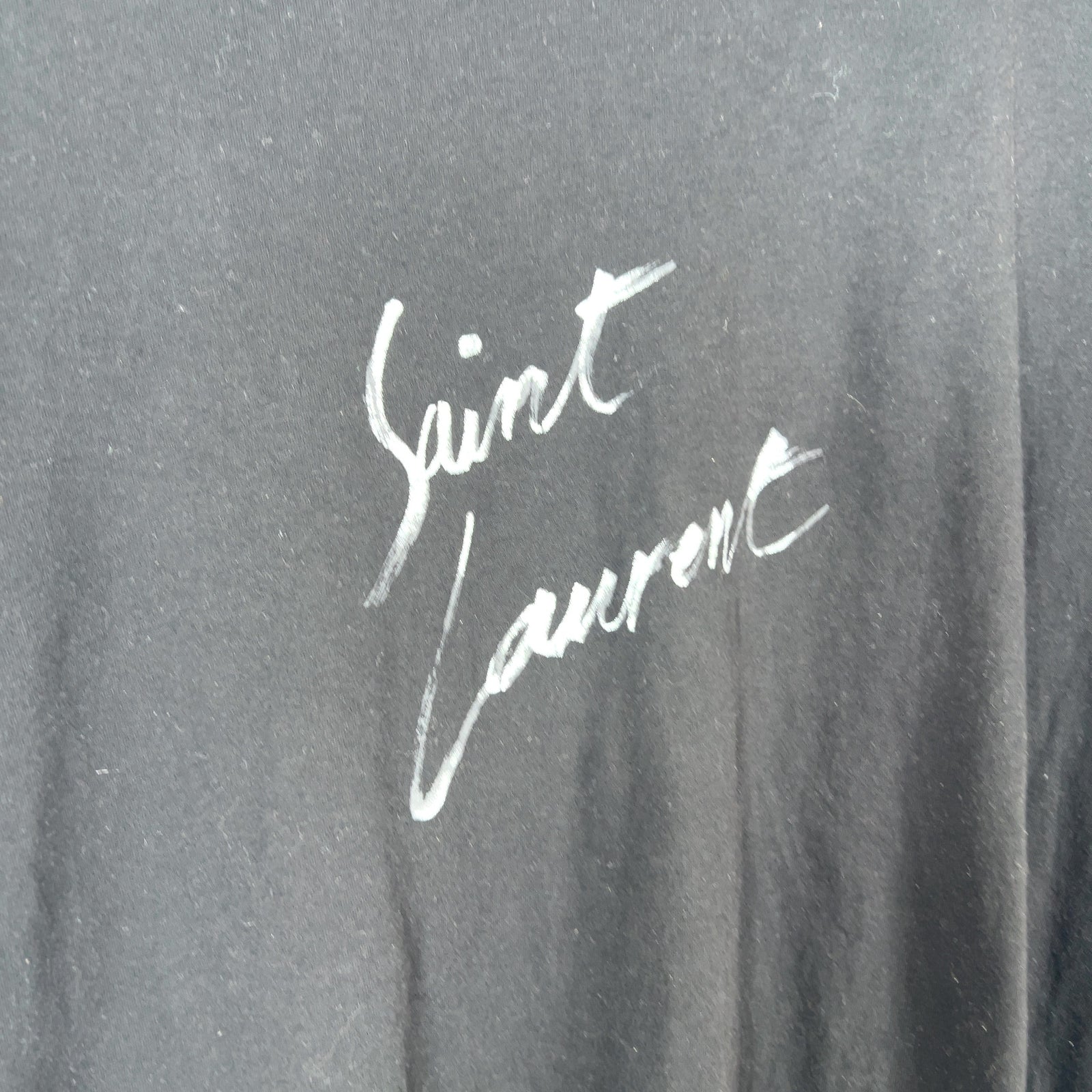 Saint Laurent Scribble Graphic Logo T-Shirt