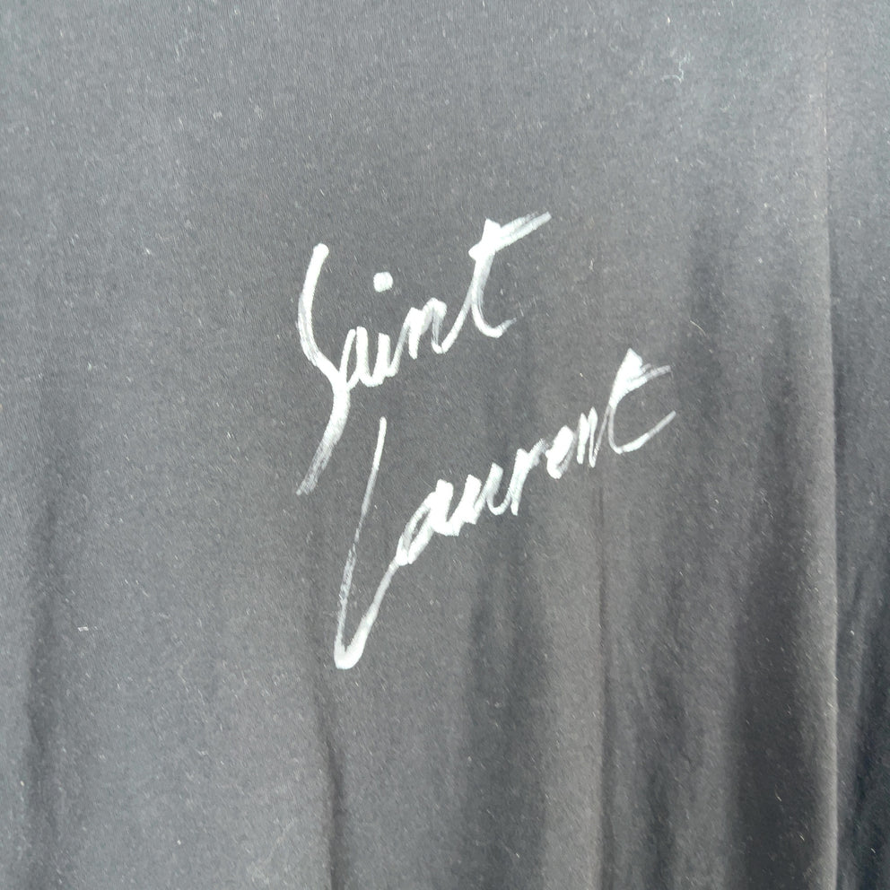 Saint Laurent Scribble Graphic Logo T-Shirt