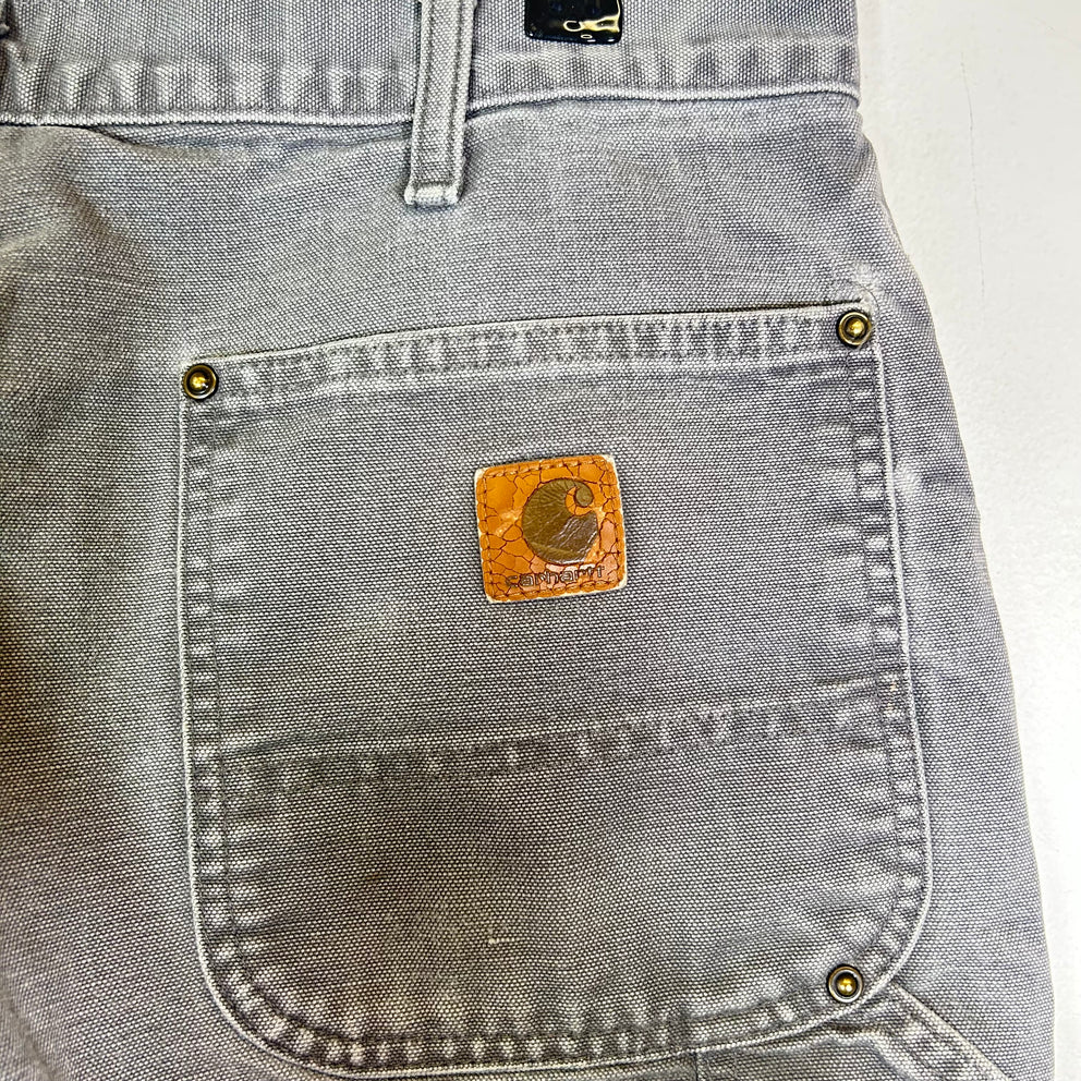 Carhartt Grey Thrashed Double Knee Carpenter Pants