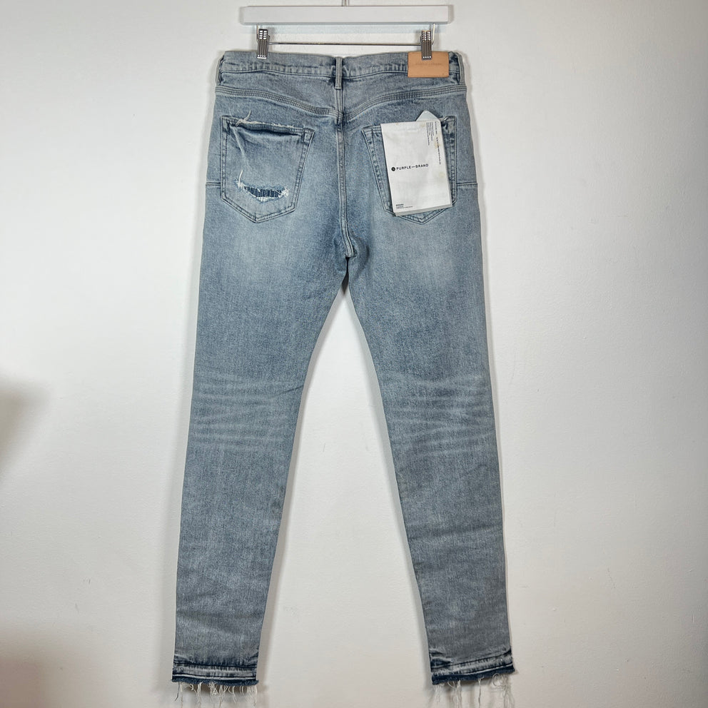 Purple Brand Lightwash Distressed Jeans Size 34