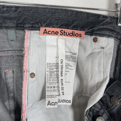 Acne Studios 1989 Ash Black Wide Leg Jeans