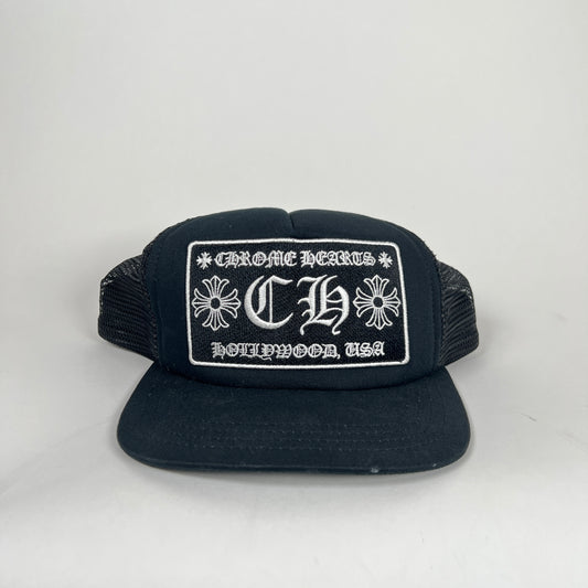 Chrome Hearts Black CH Hollywood Trucker