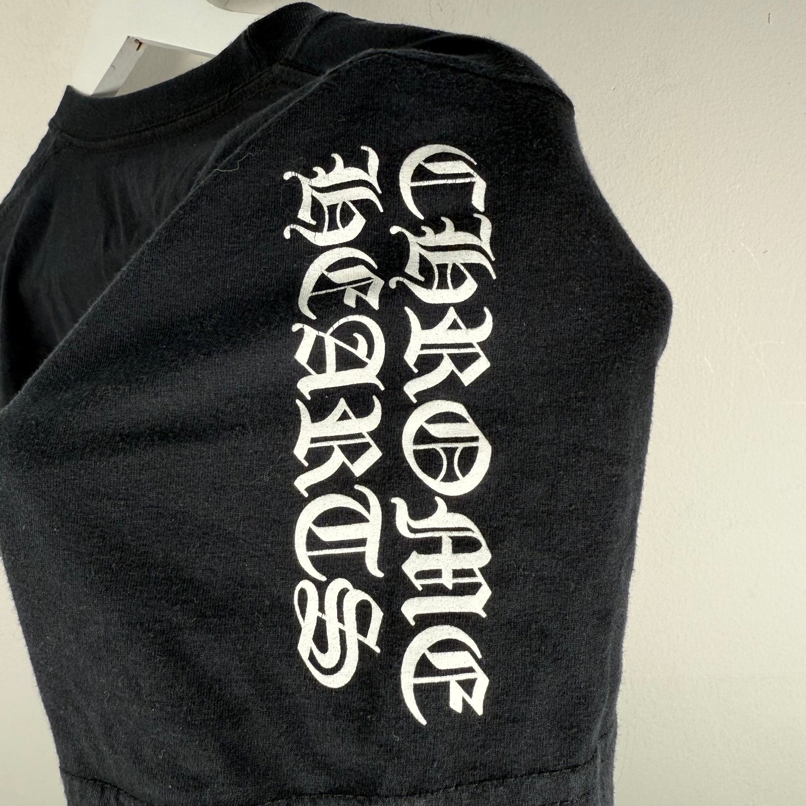 Chrome Triple Black Crosses Graphic T-Shirt Size XS