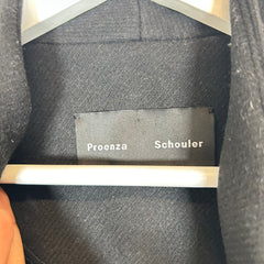 Proenza Schouler Black Wool Peacoat Size 2
