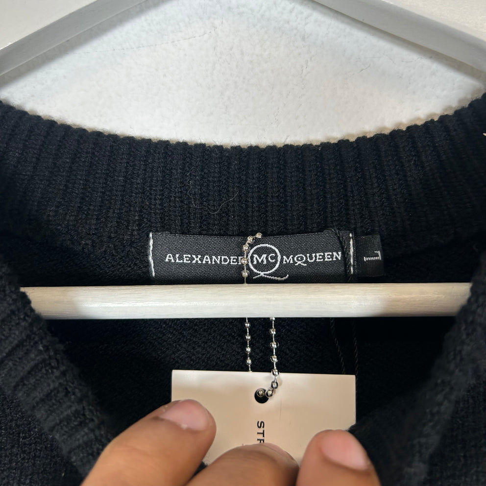 Alexander McQueen Black Graffiti Sweater Size L