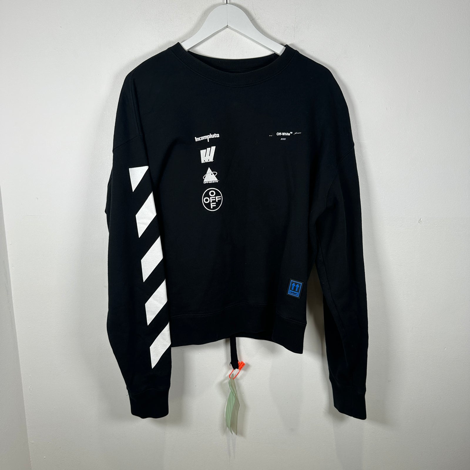 Off-White Stencil Sleeves Crewneck Size S