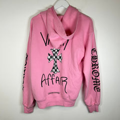 Chrome Hearts Pink Vanity Faith Hoodie Size M