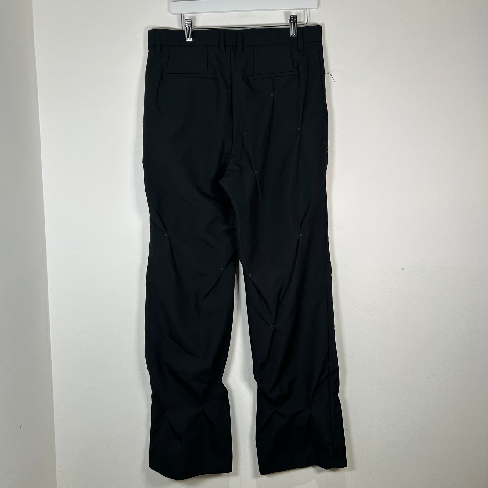Kusikohc Black Embroidered Eyelet Pants Size L