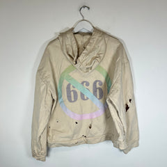 Who Decides War Beige Roots Of Peace Hoodie Size XL