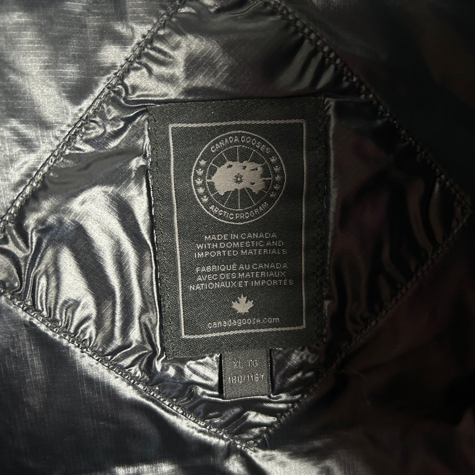 Canada Goose Black Puffer Vest Size XL