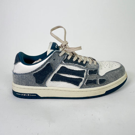 Amiri Denim Skel Low-Top Sneakers