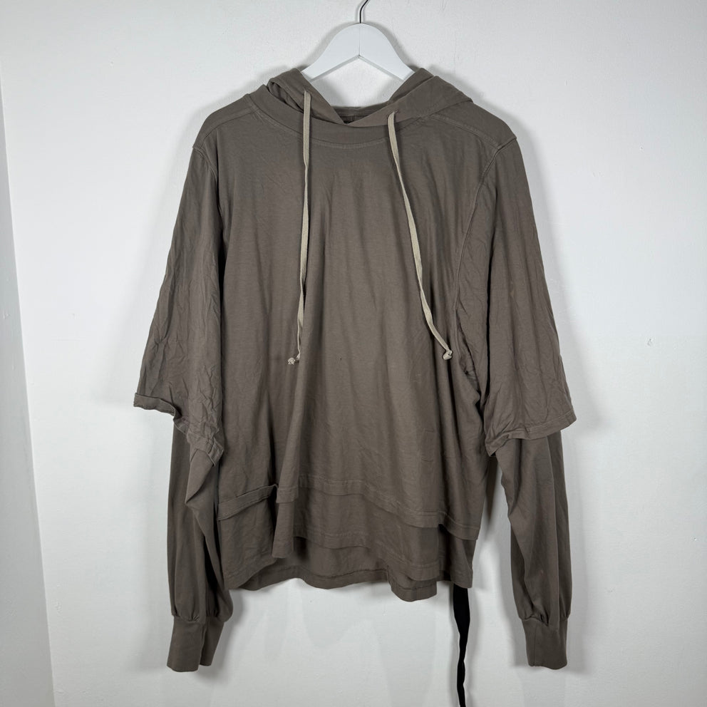 Rick Owens Thin Layered  Dust Hoodie Size XL