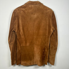 Dolce & Gabbana Brown Suede Blazer Size 48