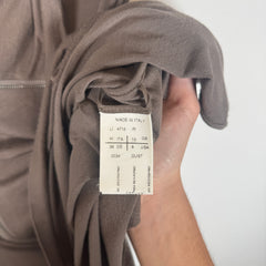 Rick Owens Lilies Dust Asymmetrical Zipper Top Size M