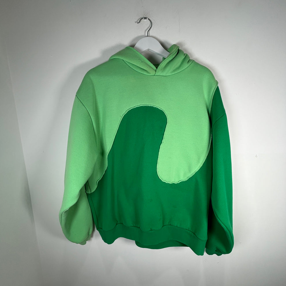 ERL Green 'Swirl' Hoodie Size XL