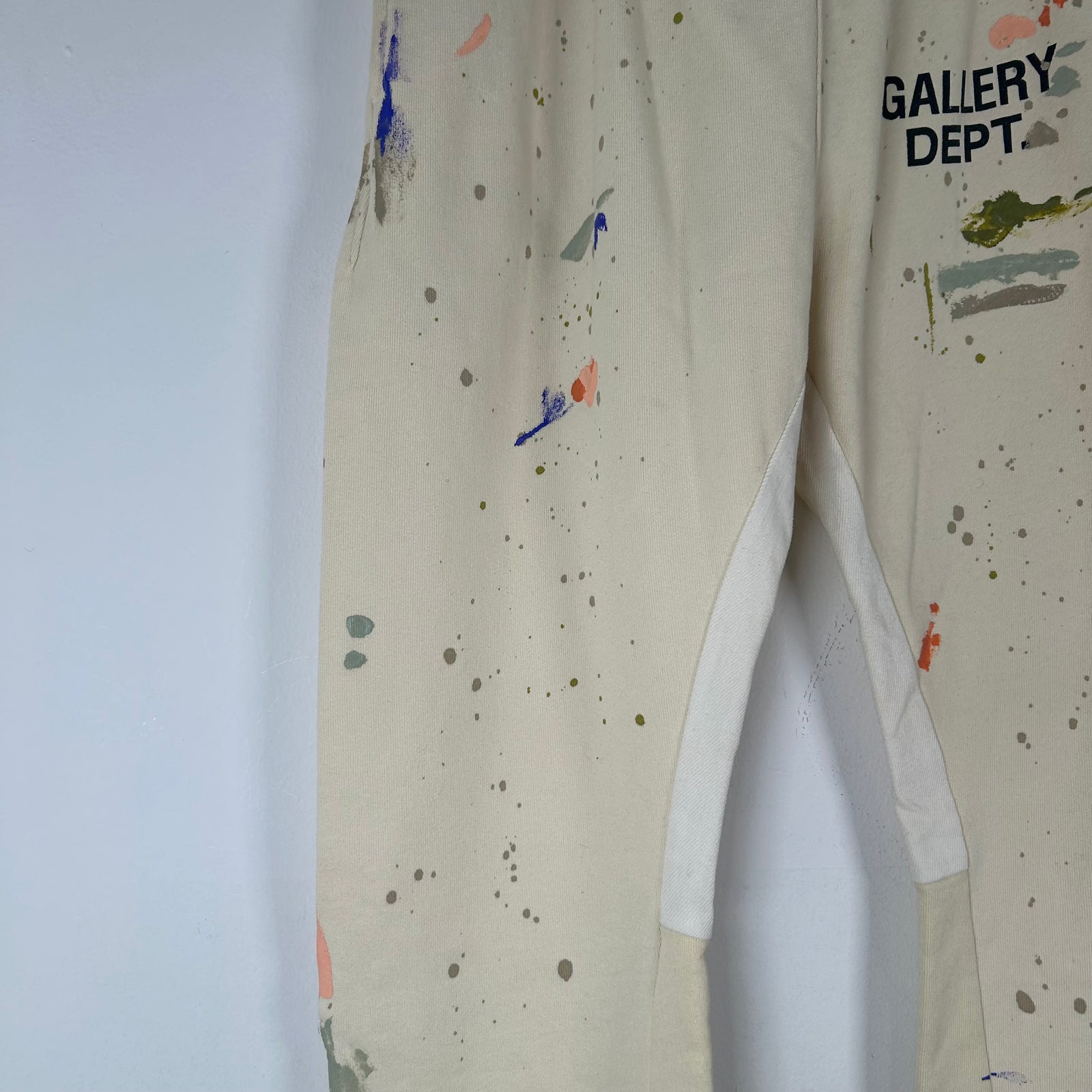 Gallery Dept. Cream Paint Splatter Sweatpants Size S