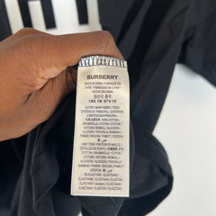 Burberry Black Vertical Logo T-Shirt Size XL