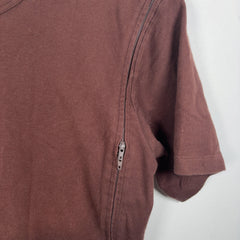 Yohji Yamamoto Zipper Hybrid T-Shirt