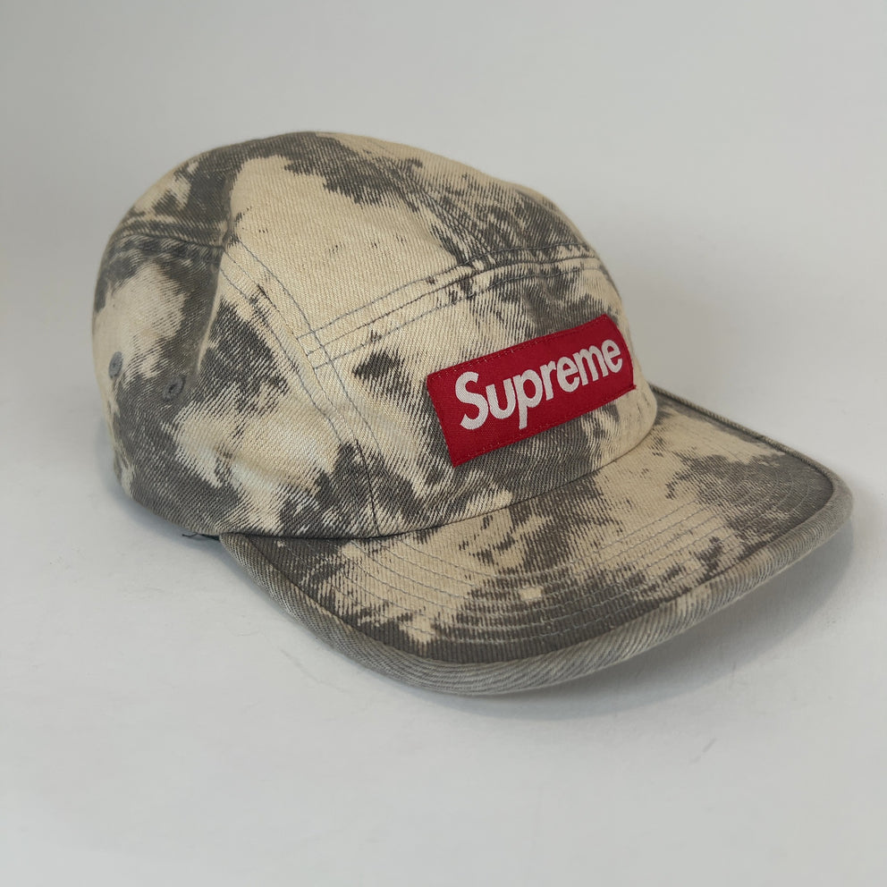 Supreme Bleached Denim Box Logo Hat