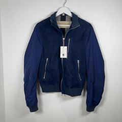 Burberry Brit Navy Nylon Sleeved Bomber