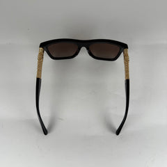 Chanel Black/Gold Tweed Polarized Sunglasses