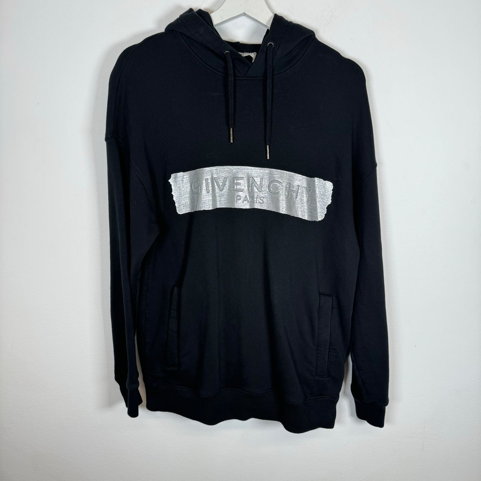 Givenchy Metallic Logo Hoodie Size XS