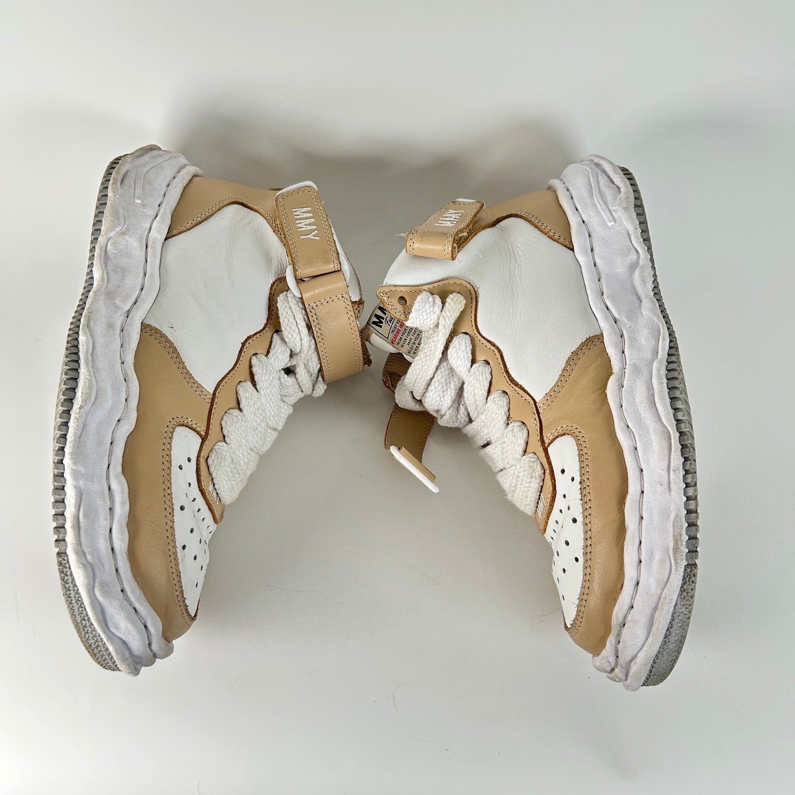 MMY Khaki/White High Tops Size 42