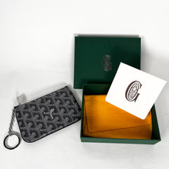 Goyard Grey Senat Nano Key Pouch