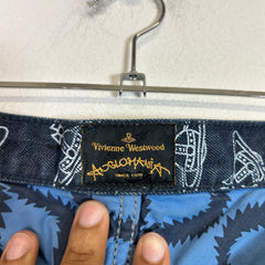 Vivienne Westwood Anglomania Orb Print Slim-Cut Jeans