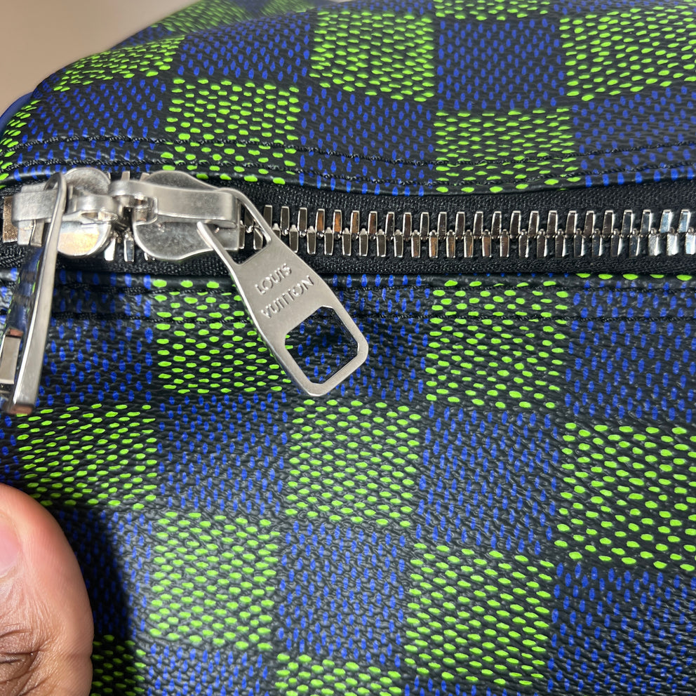 Louis Vuitton Blue/Green Damier Other Keepall Bandouliere 50