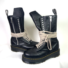 Rick Owens x Dr Martens 1918 Leather Platform Boots