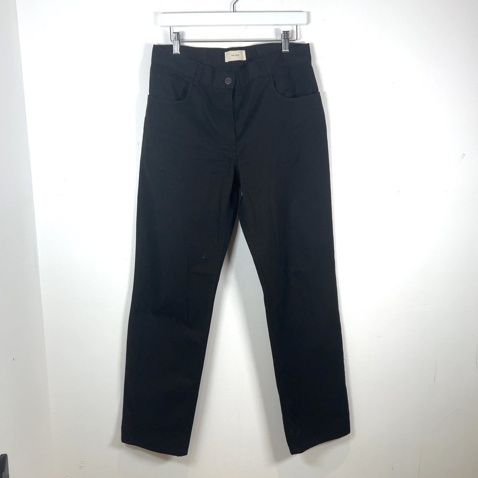 The Row Straight Fit Cotton Pants