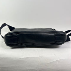 Burberry Emmet Check Embossed Leather Messenger Bag