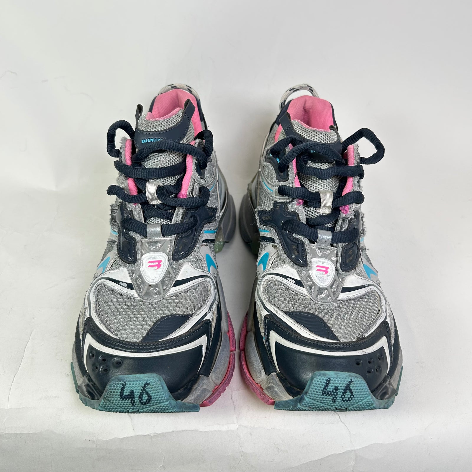 Balenciaga Multicolor Mesh Runner 2.0 Sneakers
