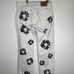 Denim Tears White Wreath Jeans Size 36