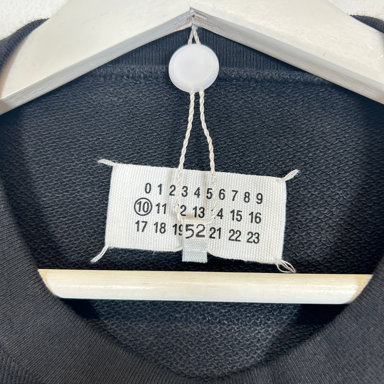 Maison Margiela Black MM Logo SS Sweatshirt Size L