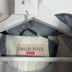 Supreme x Emilio Pucci Greyscale Color Block Sport Jacket