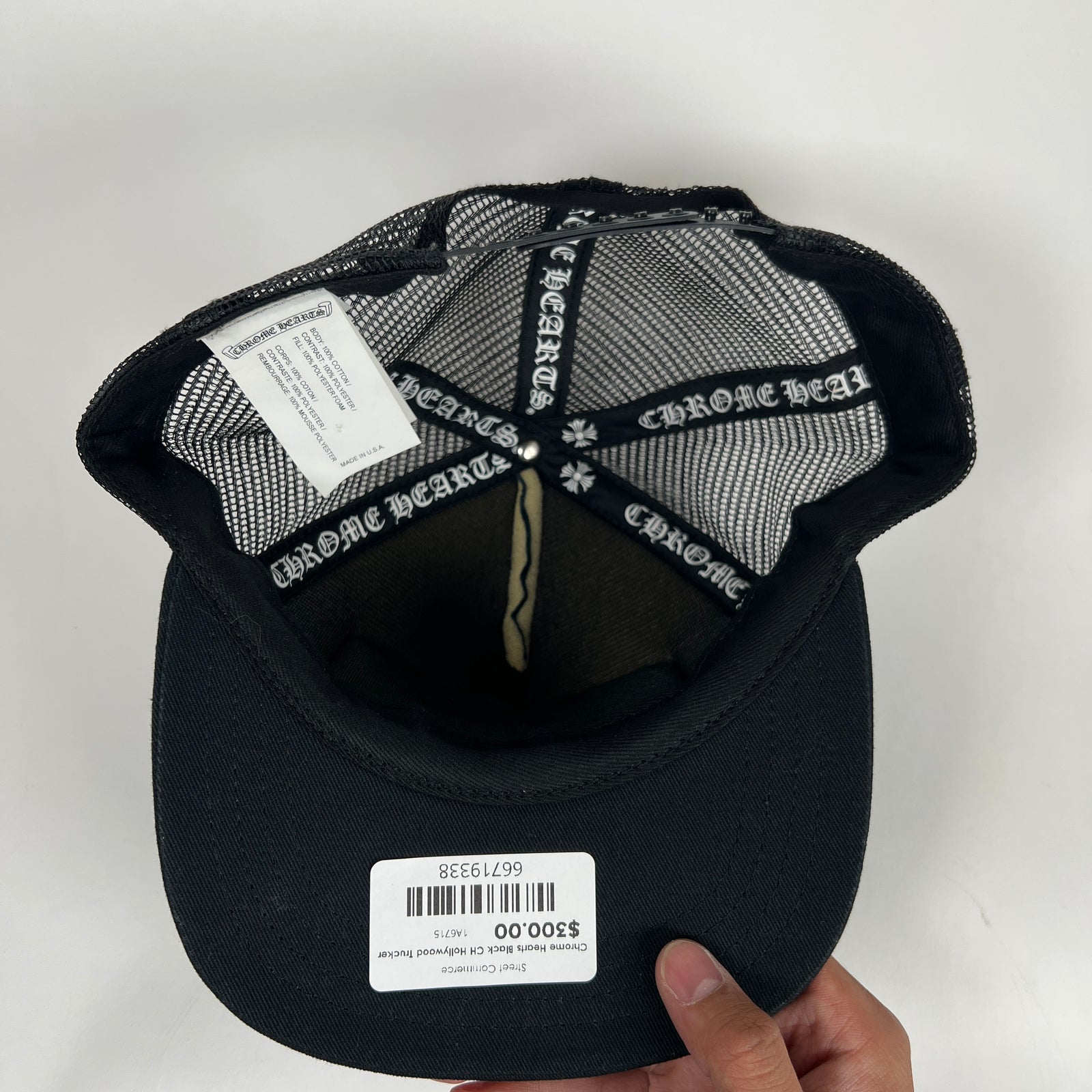 Chrome Hearts Black CH Hollywood Trucker