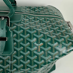 Goyard Goyardine Green Boeing 55 Travel Duffle Bag